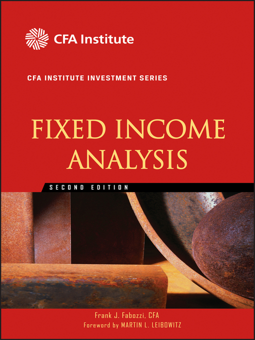 Title details for Fixed Income Analysis by Frank J. Fabozzi - Available